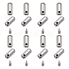 Zinc Alloy End Caps FIND-PH0001-48P-WH-1