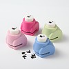 Random Single Color or Random Mixed Color Mini Plastic Craft Punch Sets for Scrapbooking & Paper Crafts AJEW-F003-41-1