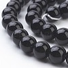 Synthetic Black Stone Beads Strands X-GSR4mmC044-2