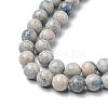 Natural K2 Stone/Raindrop Azurite Beads Strands G-C029-01B-4