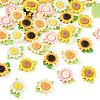 40Pcs 5 Colors Opaque Resin Decoden Cabochons CRES-TA0001-86-3