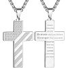 American Flag Bible Cross 304 Stainless Steel Pendant Necklaces for Men FS-WGFCD71-13-1