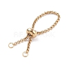 304 Stainless Steel Rolo Chains Slider Ring Findings RJEW-JR00443-03-3