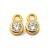 Real 18K Gold Plated 925 Sterling Silver Charms STER-K176-03F-G-2