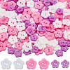 240Pcs 3 Styles Acrylic Sewing Buttons for Costume Design BUTT-DJ0001-11-1