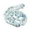 Natural Aquamarine Chip Beads Strands X-G-L154-19-3