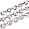 304 Stainless Steel Heart Link Chains CHS-Q009-03P-01-1