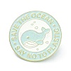 Save the Ocean Alloy Enamel Brooches ENAM-C001-08G-1