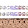 Electroplate Imitation Jade & Opaque & Transparent Glass Beads Strands EGLA-Q135-8MM-A03-5