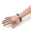 Natural Lava Rock Beads Stretch Bracelets BJEW-JB03849-01-4
