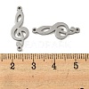 304 Stainless Steel Connector Charms STAS-L022-229P-3
