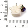 Animal Theme Resin Pendants RESI-S010-04D-3