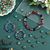 300Pcs Transparent Crackle Acrylic Beads CACR-SP0001-01A-4