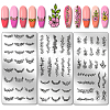 Stainless Steel DIY Nail Art Templates MRMJ-WH0092-048-1