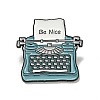 Typewriter with Letter Enamel Pins JEWB-R050-01EB-03-1