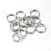 Eco-Friendly PVD Vacuum Plating & Long-Lasting Plated Brass Open Jump Rings KK-E663-5mm-P-1