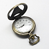 Vintage Hollow Zinc Alloy Quartz Watch Heads for Pocket Watch Pendant Necklace Making WACH-R005-03-3