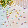 HOBBIESAY 200Pcs Opaque Acrylic Beads Connector Charms FIND-HY0001-30-5