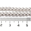 Baking Paint Pearlized Glass Pearl Round Bead Strands PEAR-H019-02A-04-5