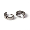 Exquisite Design 304 Stainless Steel Hoop Earrings X-EJEW-D210-05P-2