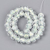 Handmade Foil Lampwork Beads Strands FOIL-T008-09E-2