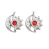 304 Stainless Steel Rhinestone Pendants STAS-Z166-24P-2