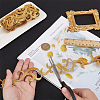 3.8M Ethnic Style Iron on/Sew on Embroidery Flower Polyester Lace Trim Ribbon OCOR-WH0070-121A-3