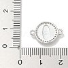 Rack Plating Brass Micro Pave Clear Cubic Zirconia Religion Virgin Mary Connector Charms X-KK-L224-094P-05-3