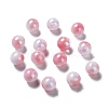 Two Tone Opaque Acrylic Beads SACR-P024-01B-W06-1