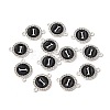 Alloy Enamel Links Connectors ENAM-TAC0003-01S-02I-3