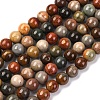 Natural New Ocean Jasper Bead Strands G-G954-01-6mm-5