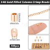 3Bags Brass Crimp Beads KK-BBC0026-10A-2