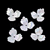 Plating Opaque Acrylic Imitation Shell Bead Cap OACR-P039-03E-1