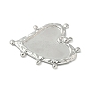 304 Stainless Steel Pendant Cabochon Settings for Enamel STAS-L293-02P-2