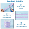 10 Yards Polyester Pleated Edged Ribbon for Clothing Decoration DIY-FI0001-13D-4