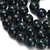 Natural Azurite Beads Strands G-Z110-C05-8mm-4