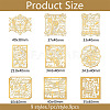 Stamp Theme Nickel Decoration Stickers DIY-WH0450-055-2
