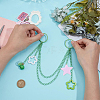 Acrylic Star Charm Iron Chain Bag Decorative Chains HJEW-OC00299-3