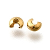 304 Stainless Steel Crimp Beads Covers X-STAS-P239-34G-03-2