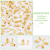 150Pcs 3 Style Brass Cord Ends KK-UN0003-75-5