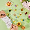 Sunflower Silicone Knitting Needle Point Protectors DIY-SC0024-02-3