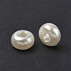 ABS Plastic Imitation Pearl Rondelle Large Hole European Beads MACR-S256-A41-3
