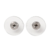 304 Stainless Steel Bullet Clutch Earring Backs X-STAS-Q189-02-3