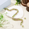 1 Strand Handmade Lampwork Inner Flower Rondelle Beads Strands LAMP-TA0002-72H-4