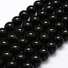 Natural Obsidian Beads Strands X-G-F364-08-10mm-1