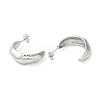 304 Stainless Steel Arch Stud Earrings EJEW-K244-45P-2