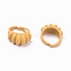 Spray Painted Alloy Cuff Rings RJEW-T011-24A-RS-2