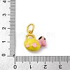 Alloy Enamel Pendants ENAM-E362-03C-3