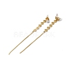 Glass Dangle Stud Earrings EJEW-Q781-24G-2
