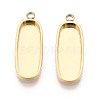 304 Stainless Steel Pendant Cabochon Component STAS-N115-42G-1